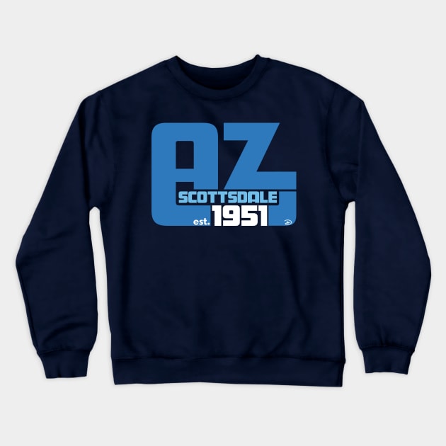 Scottsdale Arizona (Blue) Crewneck Sweatshirt by dhartist